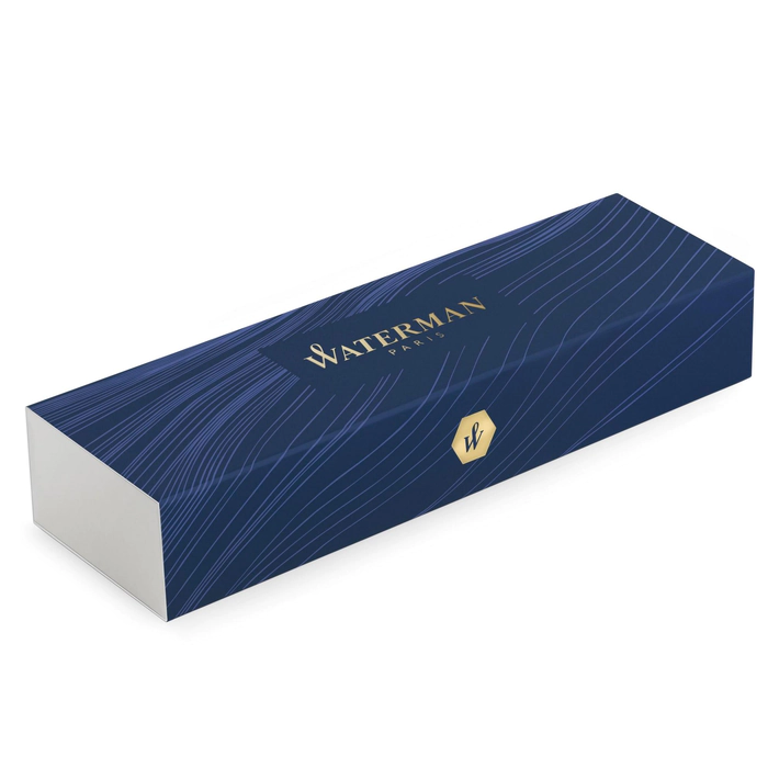Ручка шариковая Waterman Embleme Black CT в подарочной упаковке.