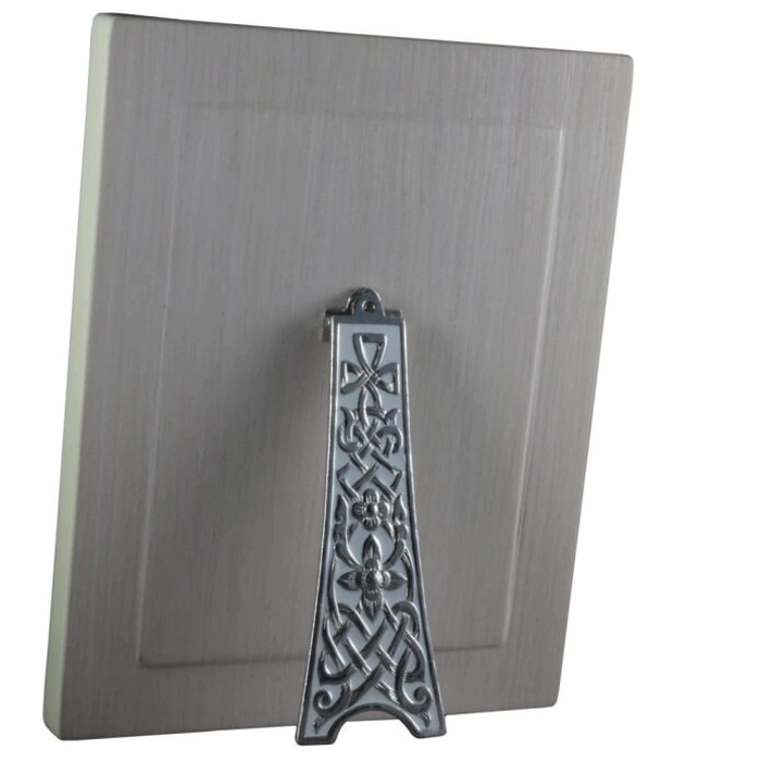 Icon of the Mother of Vladimir with Mother of pearl in a white frame