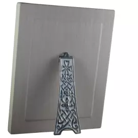 Icon of the Kazan Mother of God with mother of pearl in a white frame