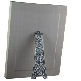 Икона "Святая Троица" с перламутром в белой раме