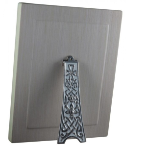 Icon of the Savior on the Throne with mother of pearl in a white frame