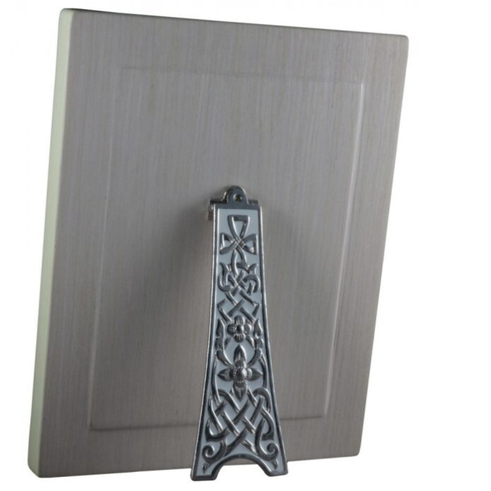 Icon of the Savior on the Throne with mother of pearl in a white frame