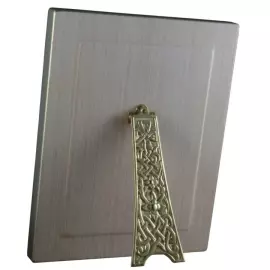 Icon of the Iverian Mother of God on natural mother of pearl in a gold frame