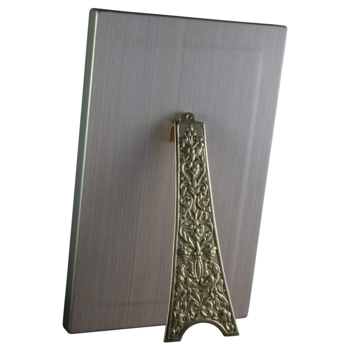 Icon "Sergius of Radonezh" in a gold frame on natural mother-of-pearl
