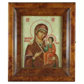 Icon on natural mother-of-pearl "Our Lady of Iver" in Kyoto