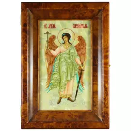 Icon in the "Guardian Angel" kiosk on natural mother-of-pearl