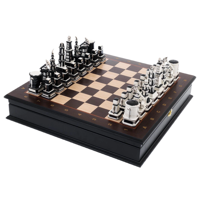 Porcelain chess "Oil" ceremonial