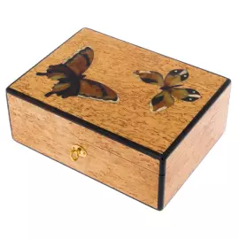 Шкатулка из карельской березы "Лето"