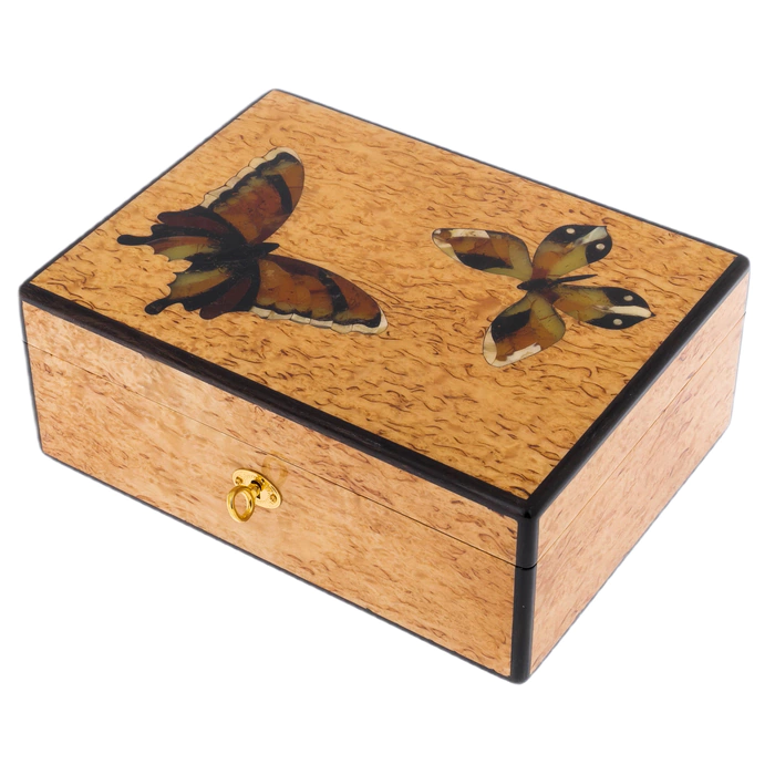 Karelian birch casket "Summer"
