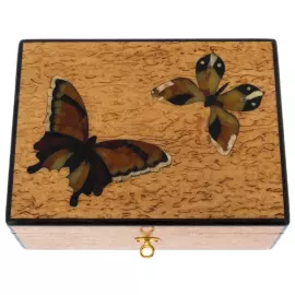 Шкатулка из карельской березы "Лето"