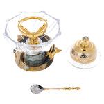 Caviar bowl with Poseidon icehouse on icy quartz