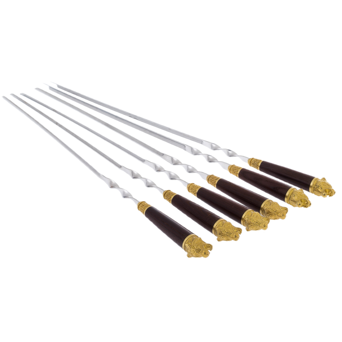 A set of skewers "Tiger's Grin" in a case