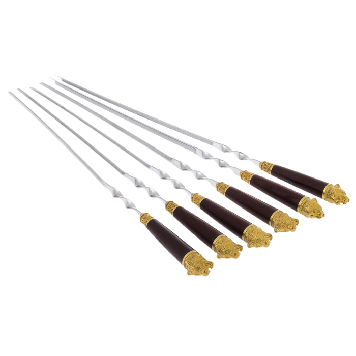 A set of skewers "Tiger's Grin" in a case
