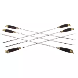 Набор шампуров "Разные звери" на 6 персон, в кейсе