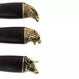 Набор шампуров "Разные звери" на 6 персон, в кейсе