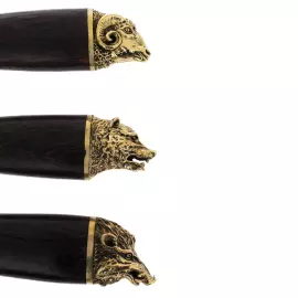 Набор шампуров "Разные звери" на 6 персон, в кейсе