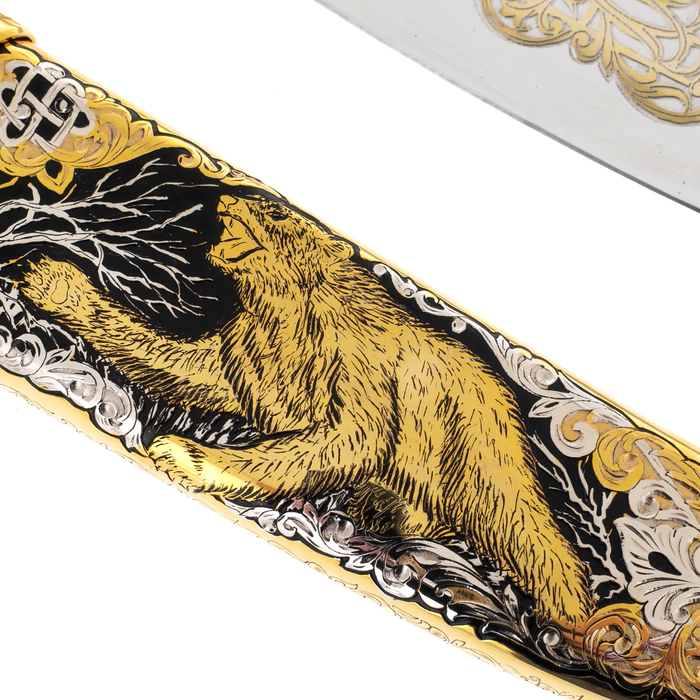 Souvenir knife "Bear", Zlatoust