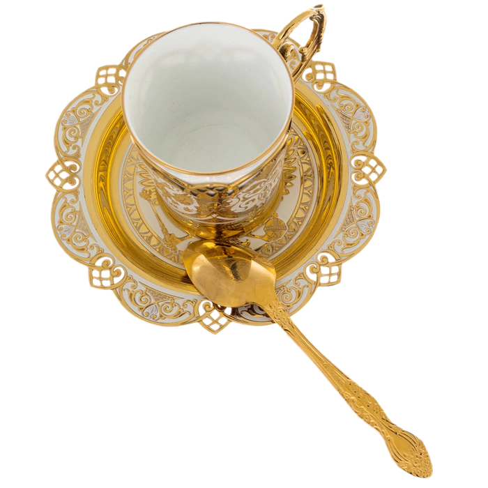 Coffee couple "Gerb" for 1 person, Zlatoust