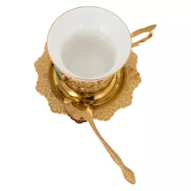 Чайный набор с самоваром, на 4 персоны, Златоуст