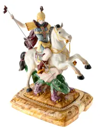 Скульптура "Георгий - Победоносец" цветная Скульптура "Георгий - Победоносец" цветная