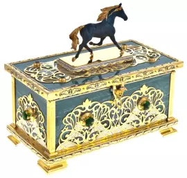 Ларец из камня "Резвый конь" Златоуст