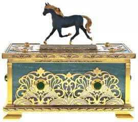 Ларец из камня "Резвый конь" Златоуст