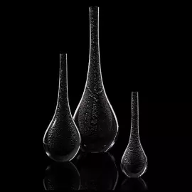 Table vase "Plinio" with a touch of platinum