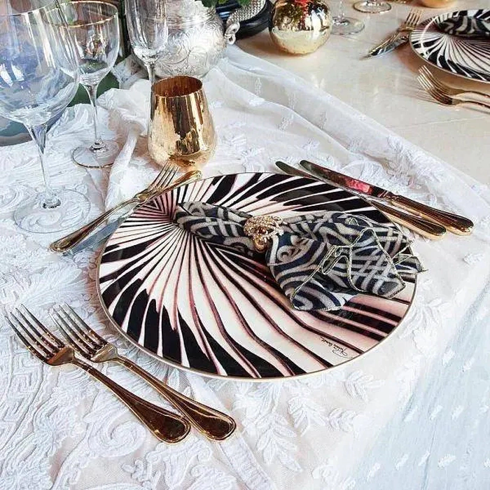 Tigress Gold Bread Plate