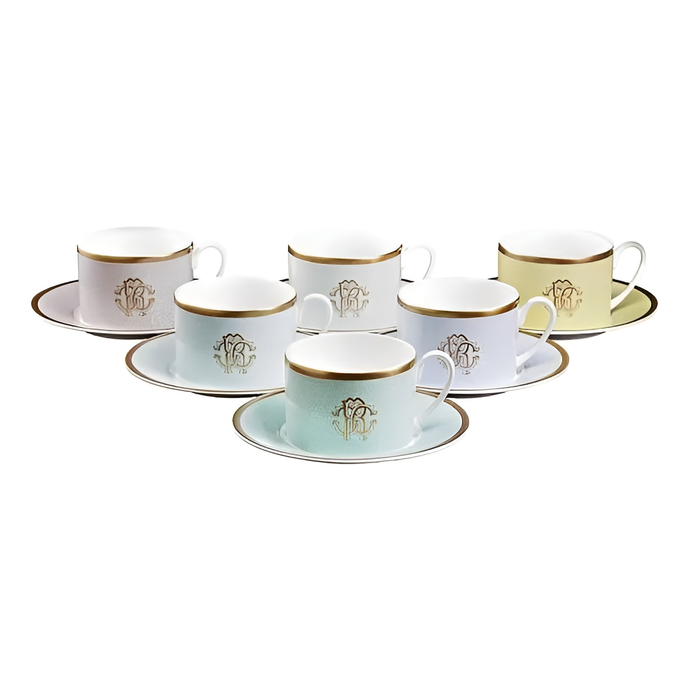 Lizzard Sunrise tea set for 6 people
