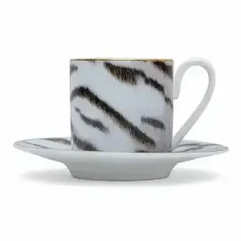 Чашка с блюдцем для кофе "Tiger"