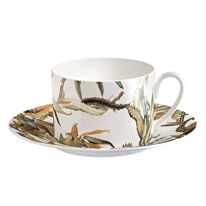 Tropical Flower Tea Cup and saucer
