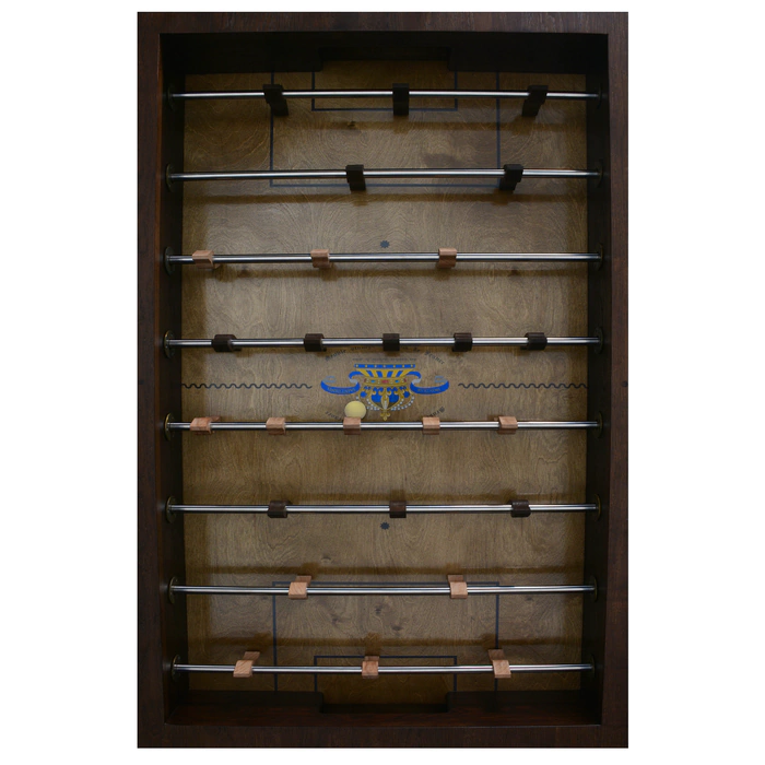 Exclusive vintage table football made of oak "Deja Vu Bonne-Nouvelle"