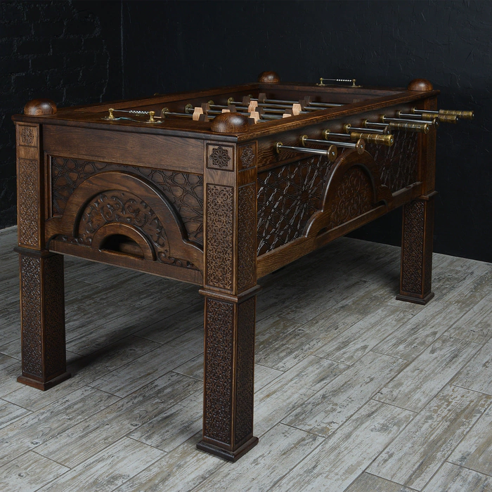 Exclusive vintage table football made of oak "Eastern Night"