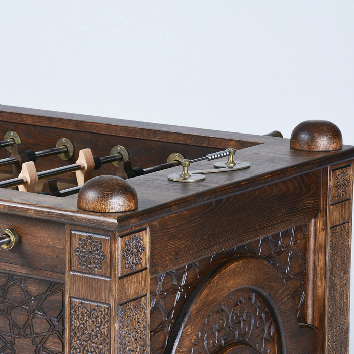 Exclusive vintage table football made of oak "Eastern Night"