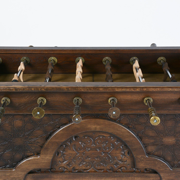 Exclusive vintage table football made of oak "Eastern Night"