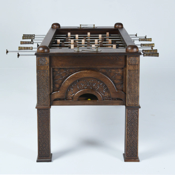 Exclusive vintage table football made of oak "Eastern Night"