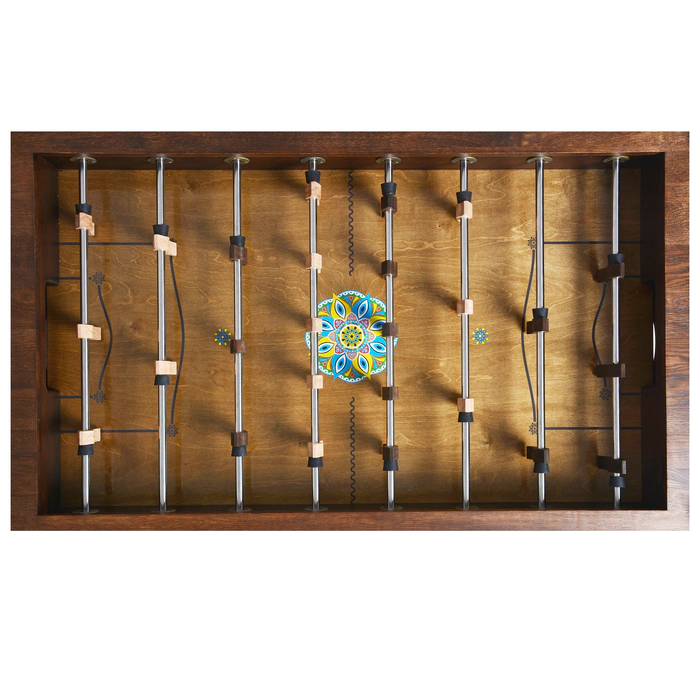 Exclusive vintage table football made of oak "Eastern Night"