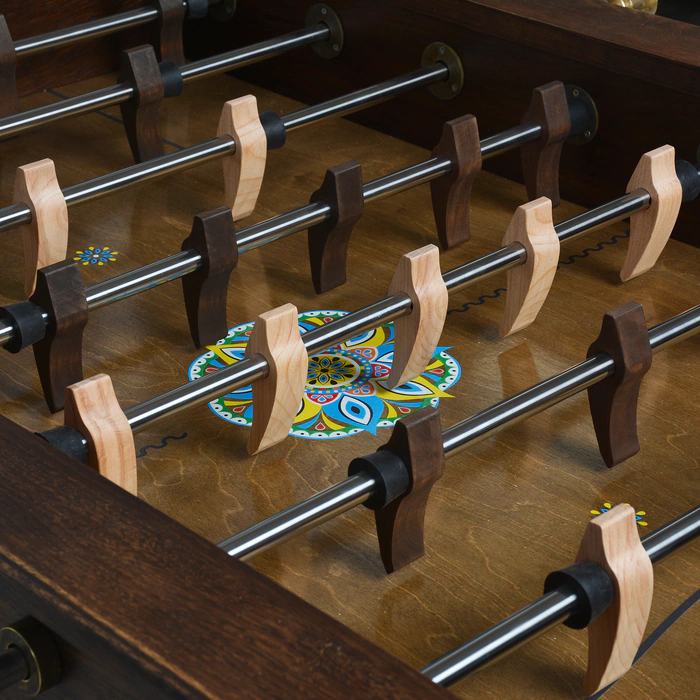 Exclusive vintage table football made of oak "Eastern Night"