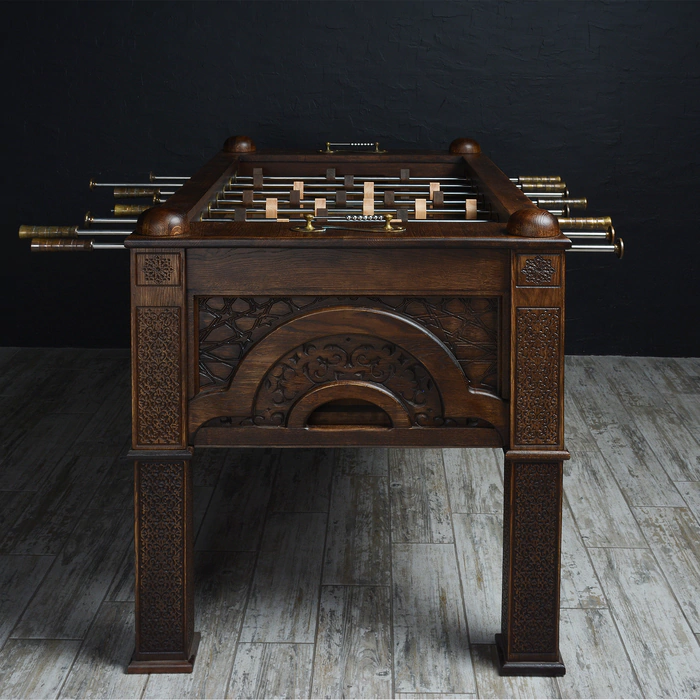 Exclusive vintage table football made of oak "Eastern Night"
