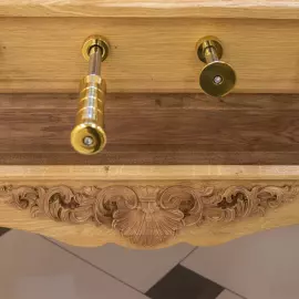 Exclusive vintage table football made of oak "Royal Classic"