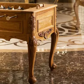 Exclusive vintage table football made of oak "Imperial Classic"