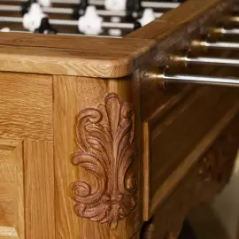 Exclusive vintage table football made of oak "Imperial Classic"