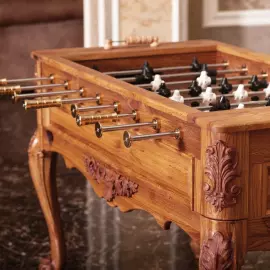 Exclusive vintage table football made of oak "Imperial Classic"