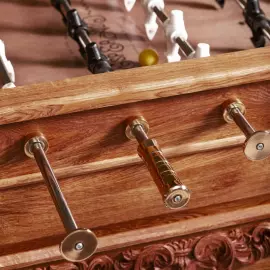 Exclusive vintage table football made of oak "Imperial Classic"