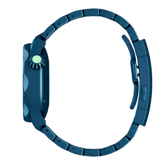 Automatic wristwatch Lincor "Medusa Cold" blue