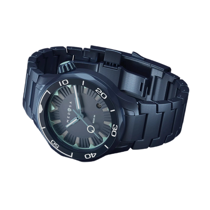Automatic wristwatch Lincor "Medusa Cold" blue