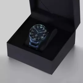 Automatic wristwatch Lincor "Medusa Cold" blue