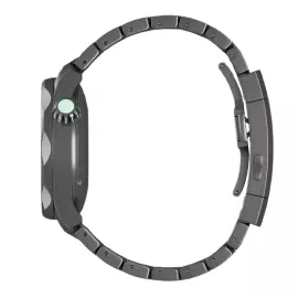 Наручные часы с автоподзаводом Lincor "Медуза Ashy" черные с пепельным ремешком