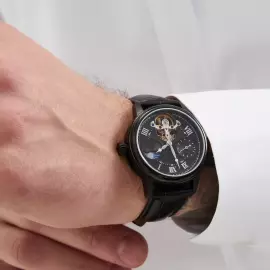 Наручные механические часы с автоподзавод Mikhail Moskvin "Elegance" черные