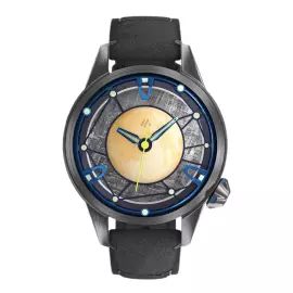 Automatic Mechanical Wristwatch Lincor "Luna 24" Graphite